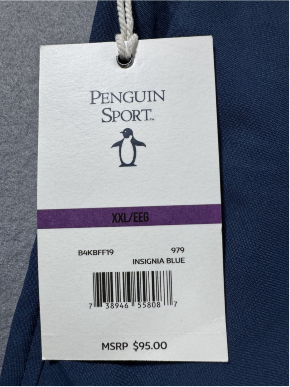 NWT Original Penguin Sport Men's Jogger Pants XXL Insignia Blue Performance $95 - Picture 5 of 16